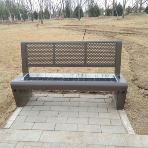 A Solar Park Bench Public Street ülések vezeték nélküli töltéssel