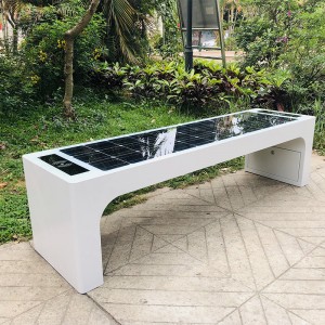 Intelligens utcabútor városi ülések napelemes