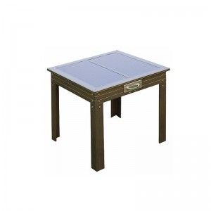 Napenergia terasz asztal bronz w Powerbank 5 töltővel - hordozható eszközök
