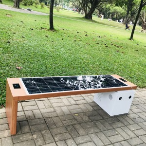 2019 Modern Design intelligens napelemes kerti bútorok kert nélküli padon