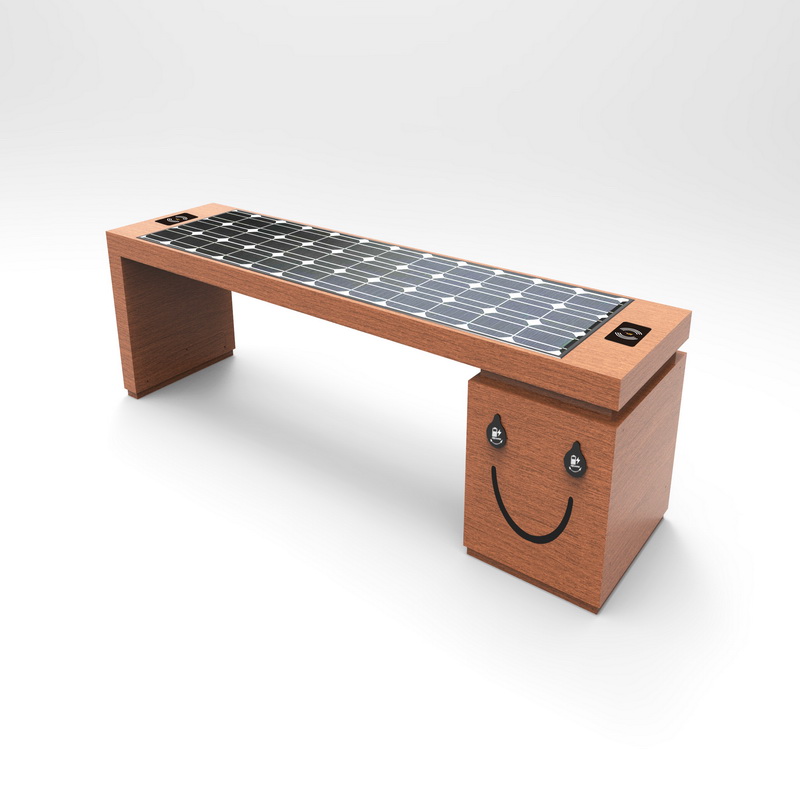 Bluetooth Free Wifi Wifi Wireless Charking Bench with Solar Panel